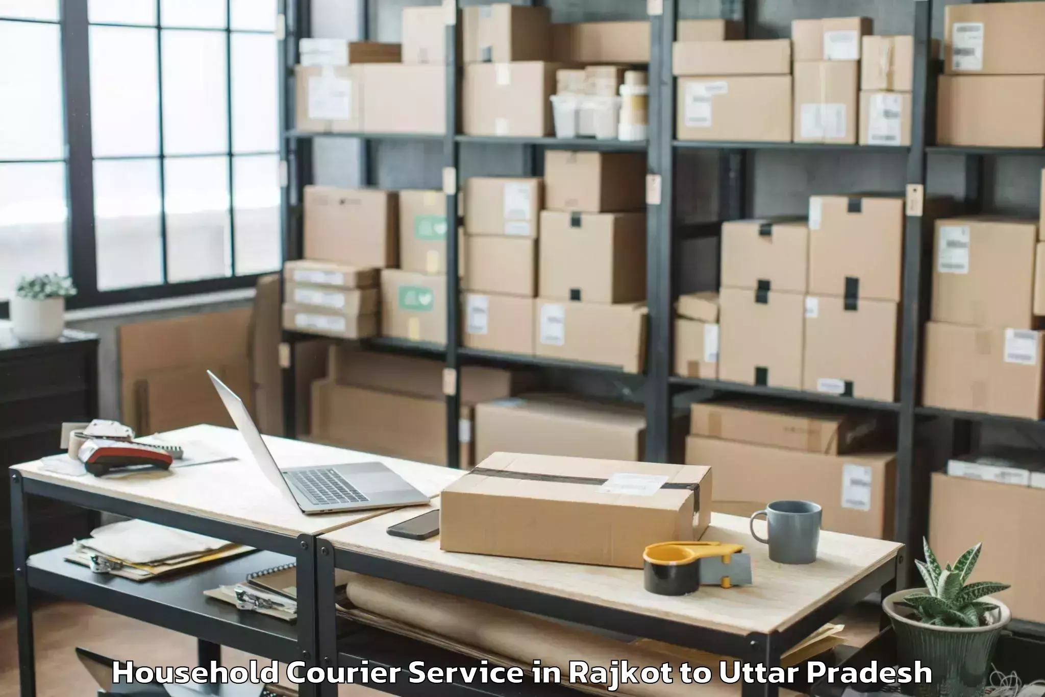 Hassle-Free Rajkot to Itimadpur Household Courier